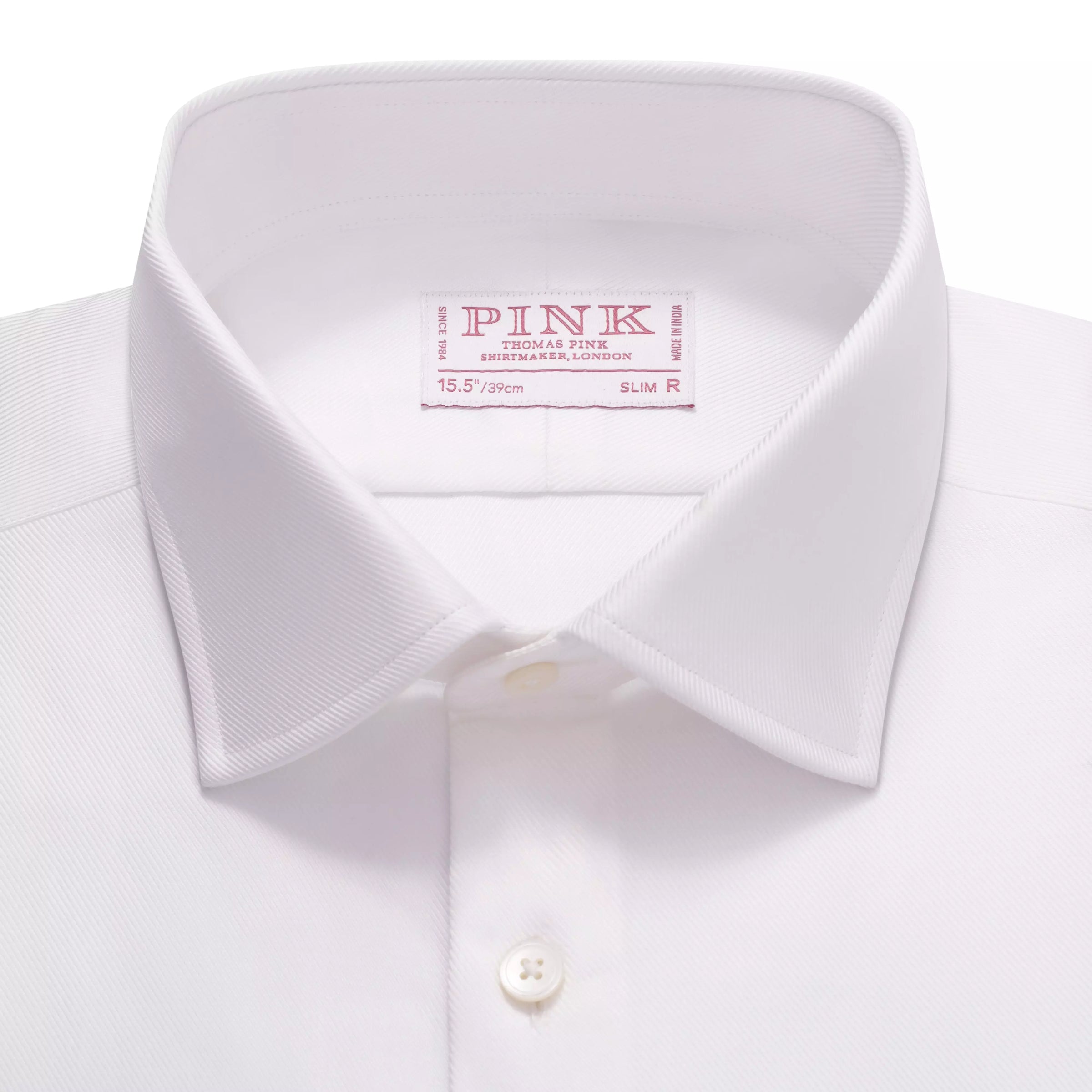 White Slim Fit Royal Twill Formal Shirt