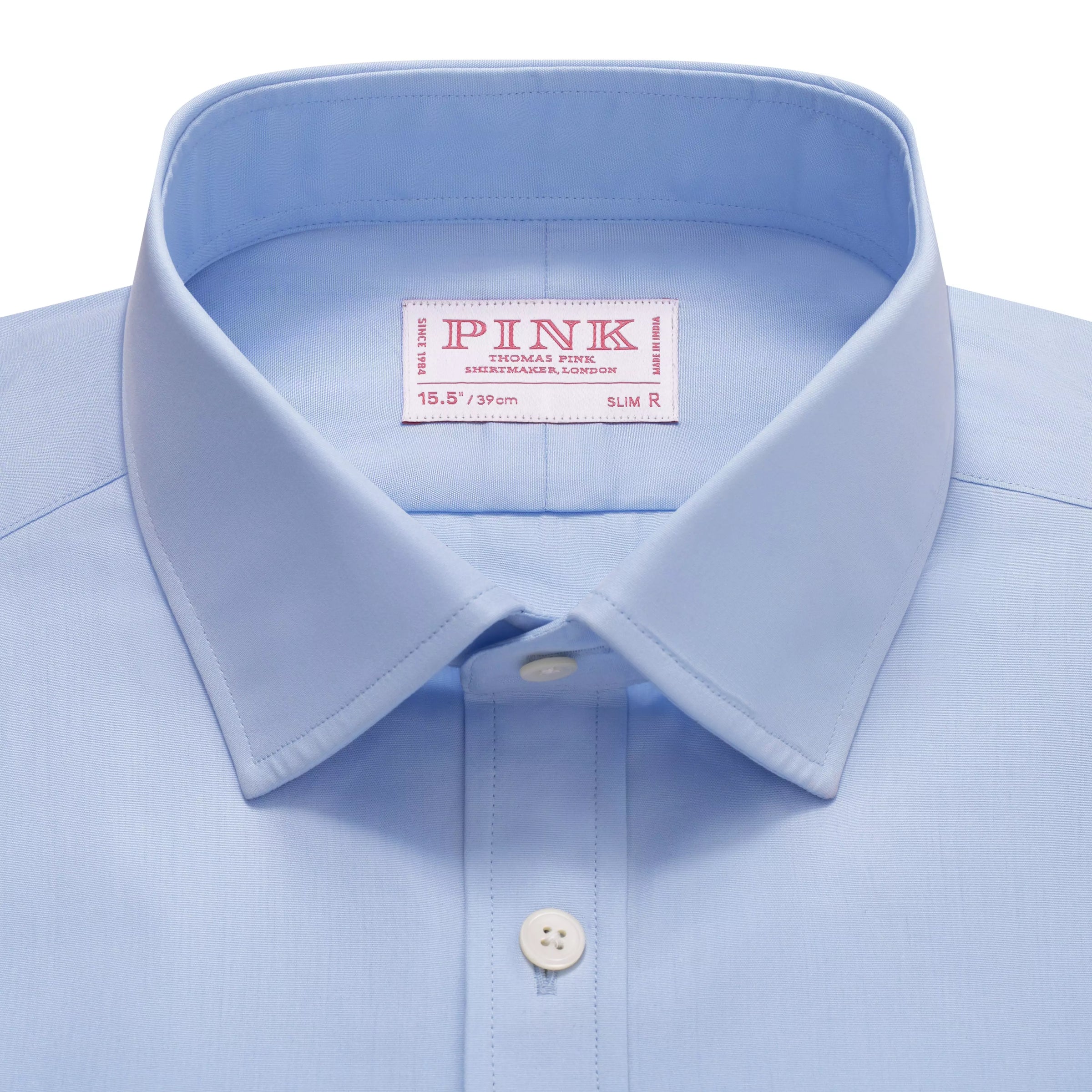 Pale Blue Slim Fit Double Cuff Ramses Poplin Formal Shirt