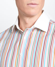 Multicolour Slim Fit Multi Bengal Stripe Formal Shirt